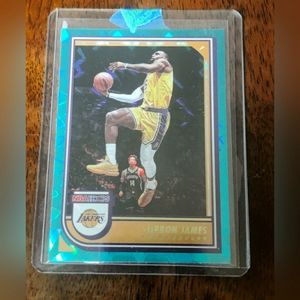Lebron James Teal Panini Insert Basketball Card